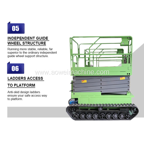 2020 new in stock electric self propelled crawler tracked scissor lifting platform  8m 4m 5m 6m 6m 10m 12m 14m